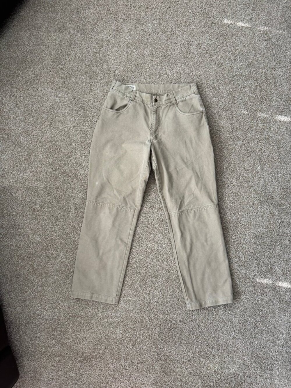 Vintage 90s ORVIS Duck Canvas Double Knee Pants Men’s 34x22 Outdoor Workwear